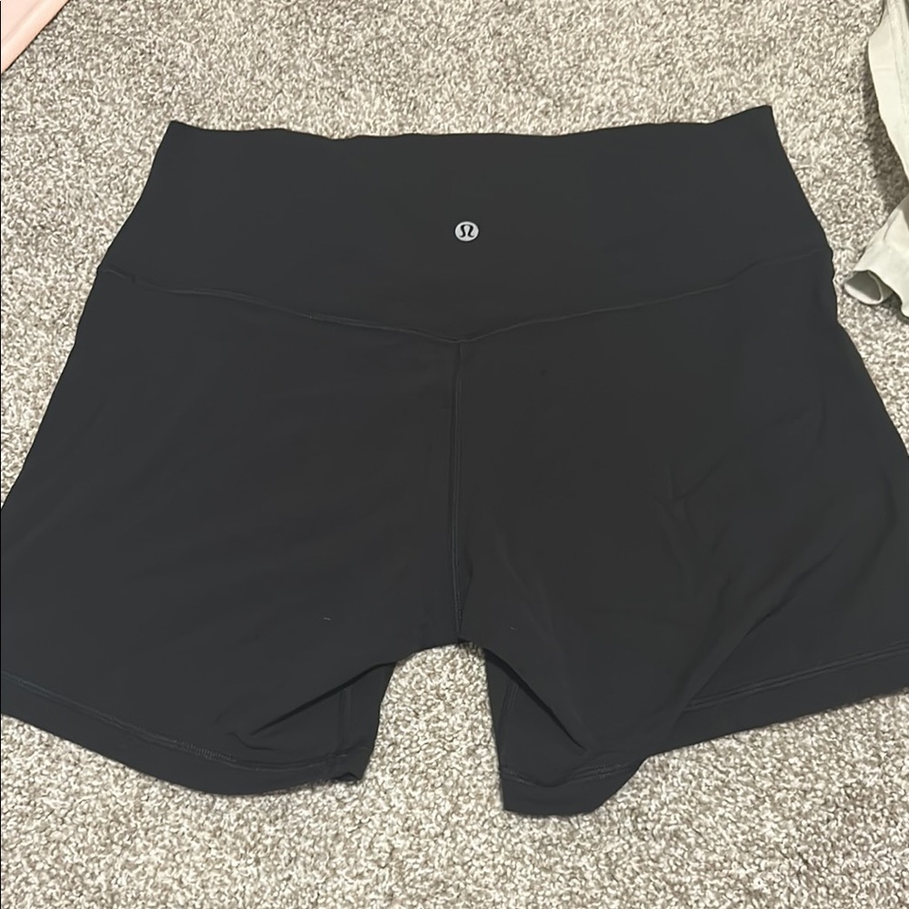 Lululemon Athletica Black Athletic Shorts with Compression Fit
